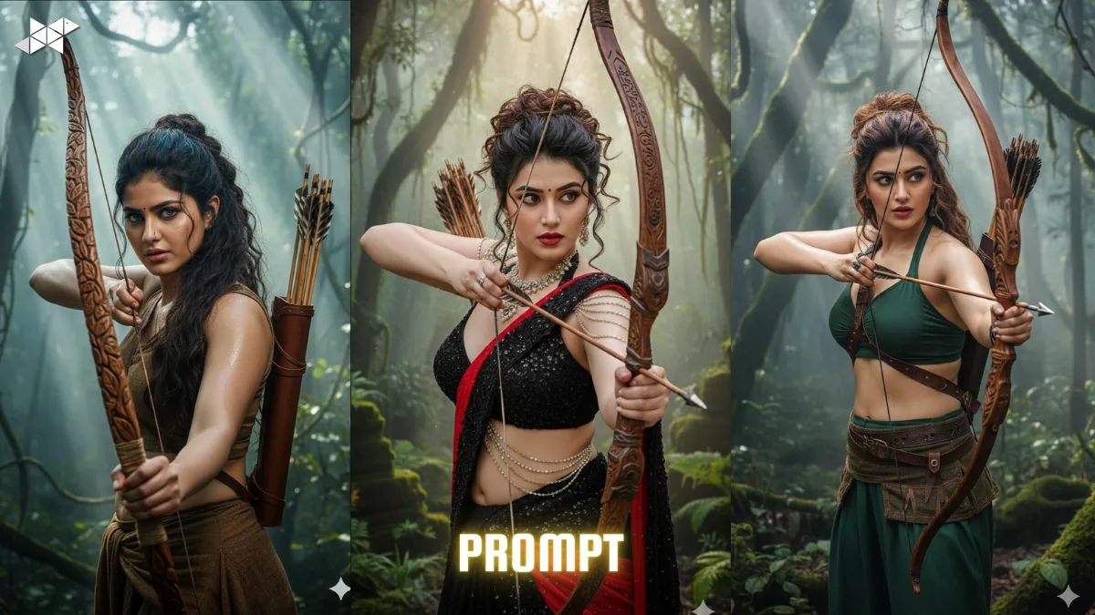 Jungle Huntress Archer AI Prompts for Cinematic 8K Images