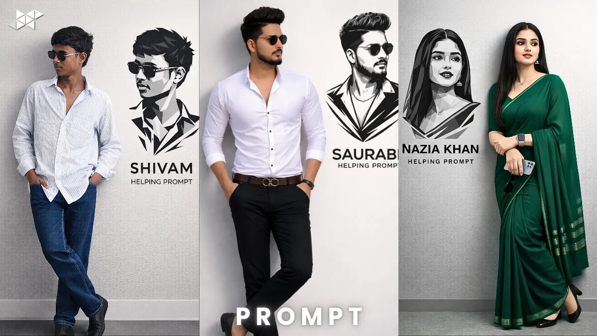 Leaning Portrait with Vector Wall Art Prompt 2026