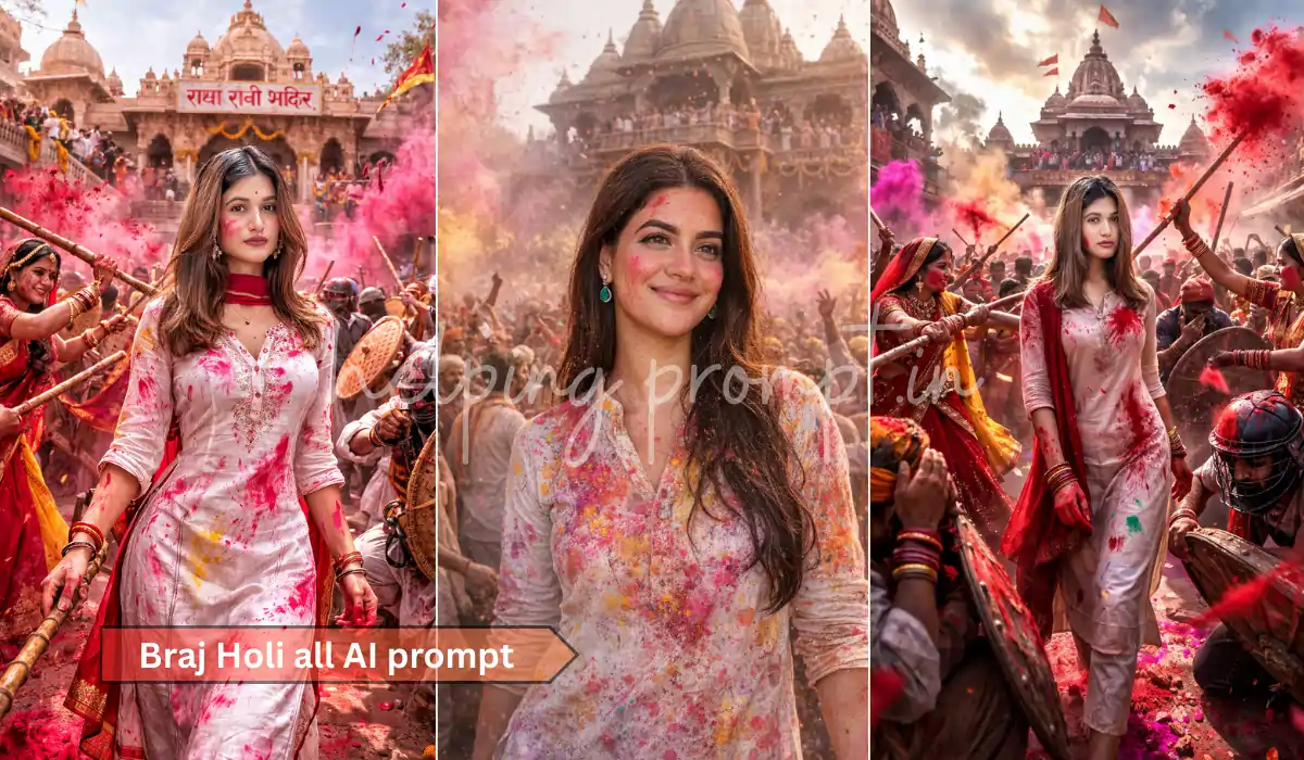 Braj Holi AI prompt