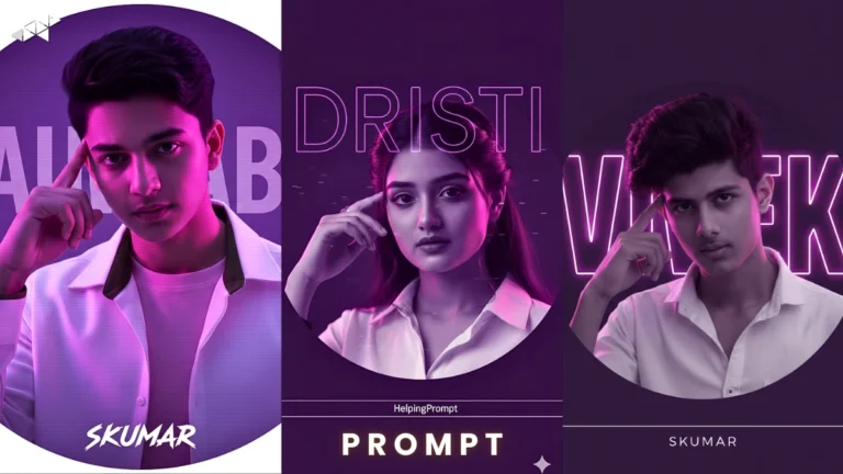 Neon Purple Circular DP Design Bold, Intense & Viral 4K