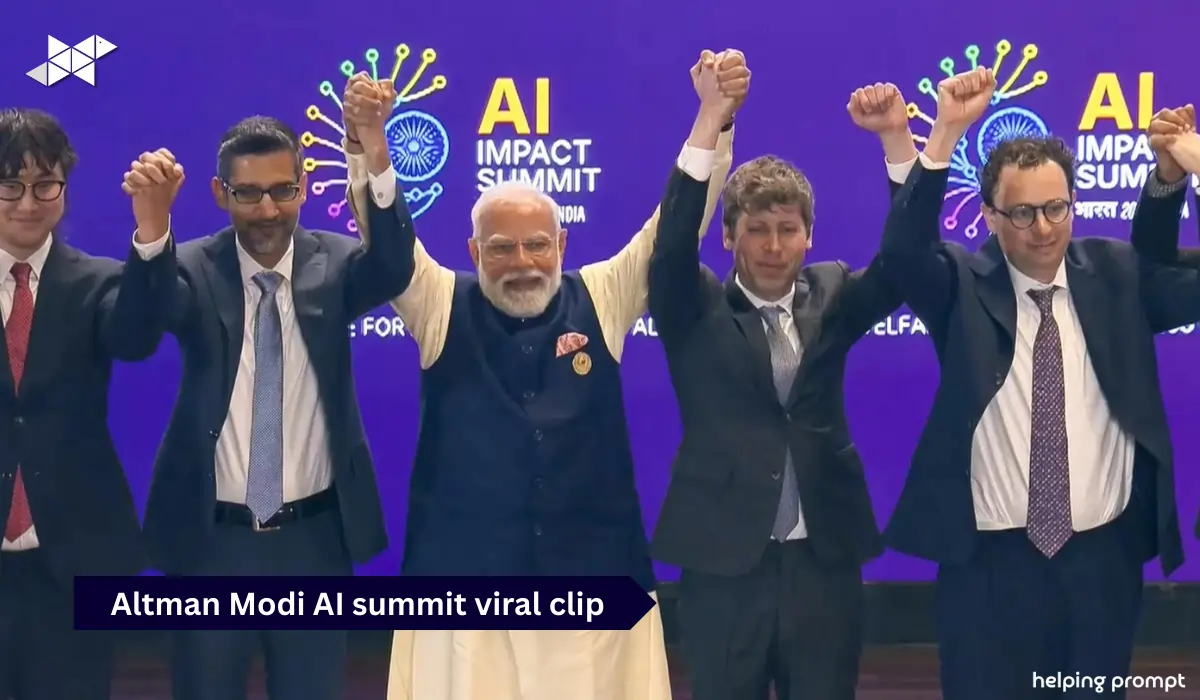PM Modi’s AI Solidarity Gesture: Why Altman & Amodei’s Fist Raise Went Viral