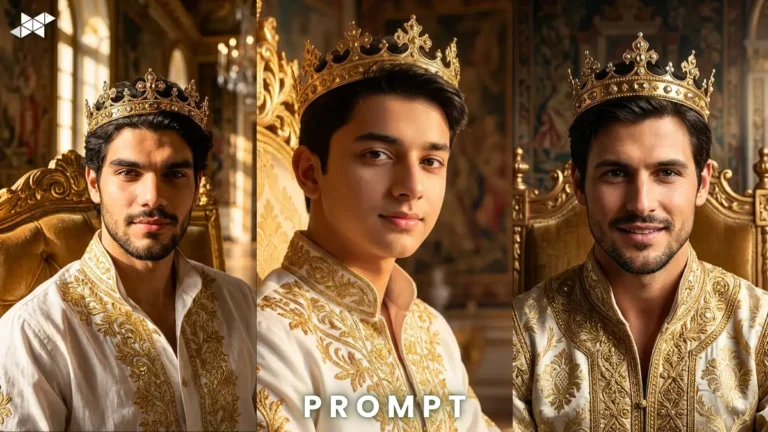 Royal King Portrait in 16K UHD Style