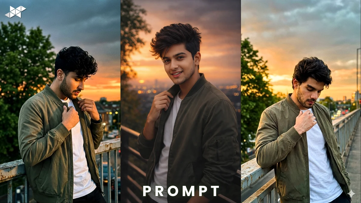 Sunset Vibe Portrait Prompt for Boys 2026