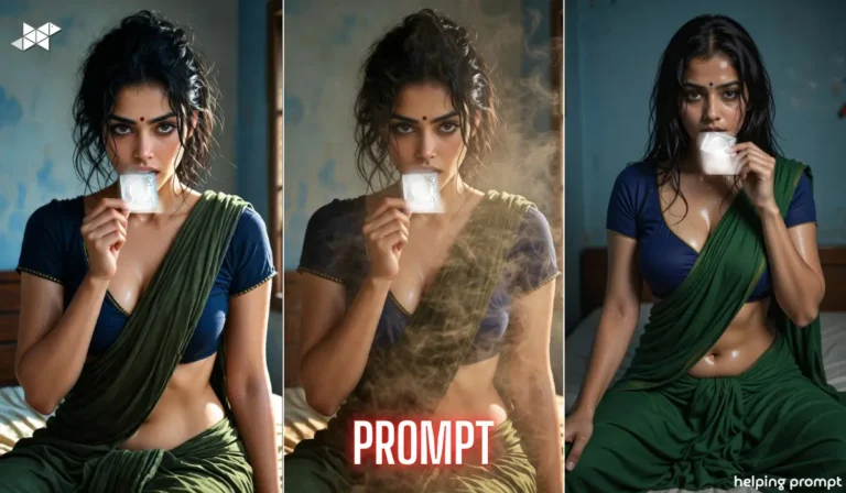 Wild lusty girl AI Prompt