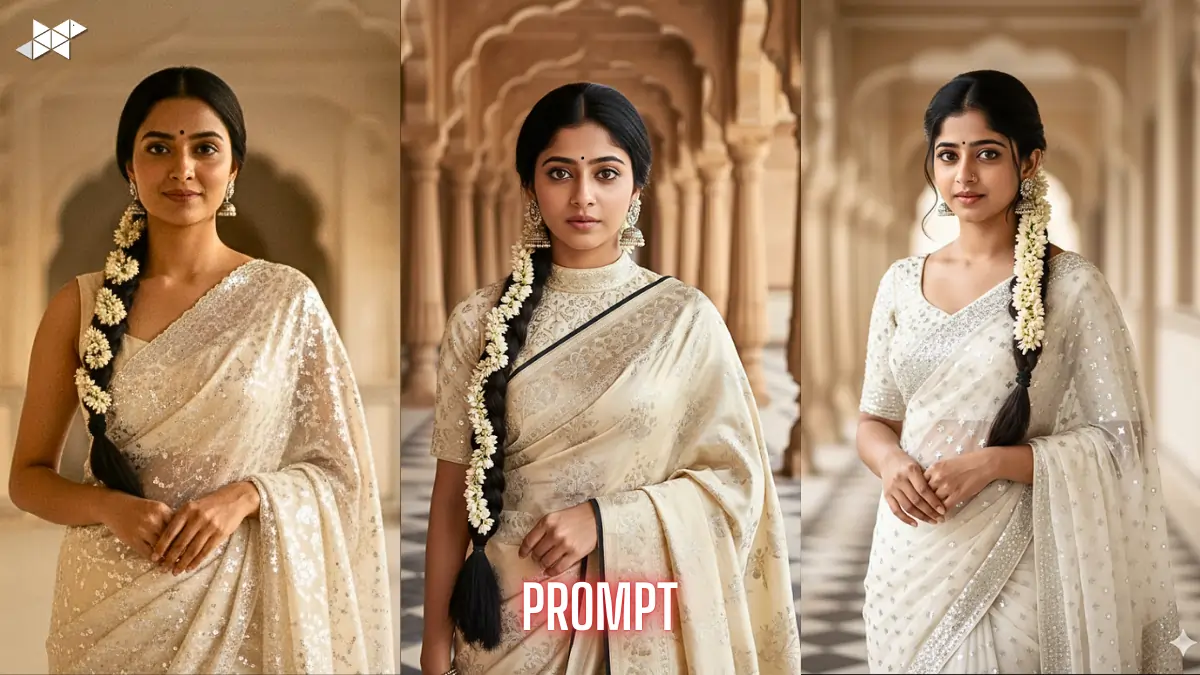 White-Black Saari Image Prompt 4K Guide