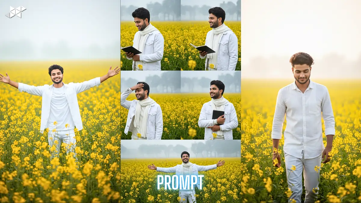 Ultra-Realistic Mustard Field Portrait Prompt (8K Cinematic)