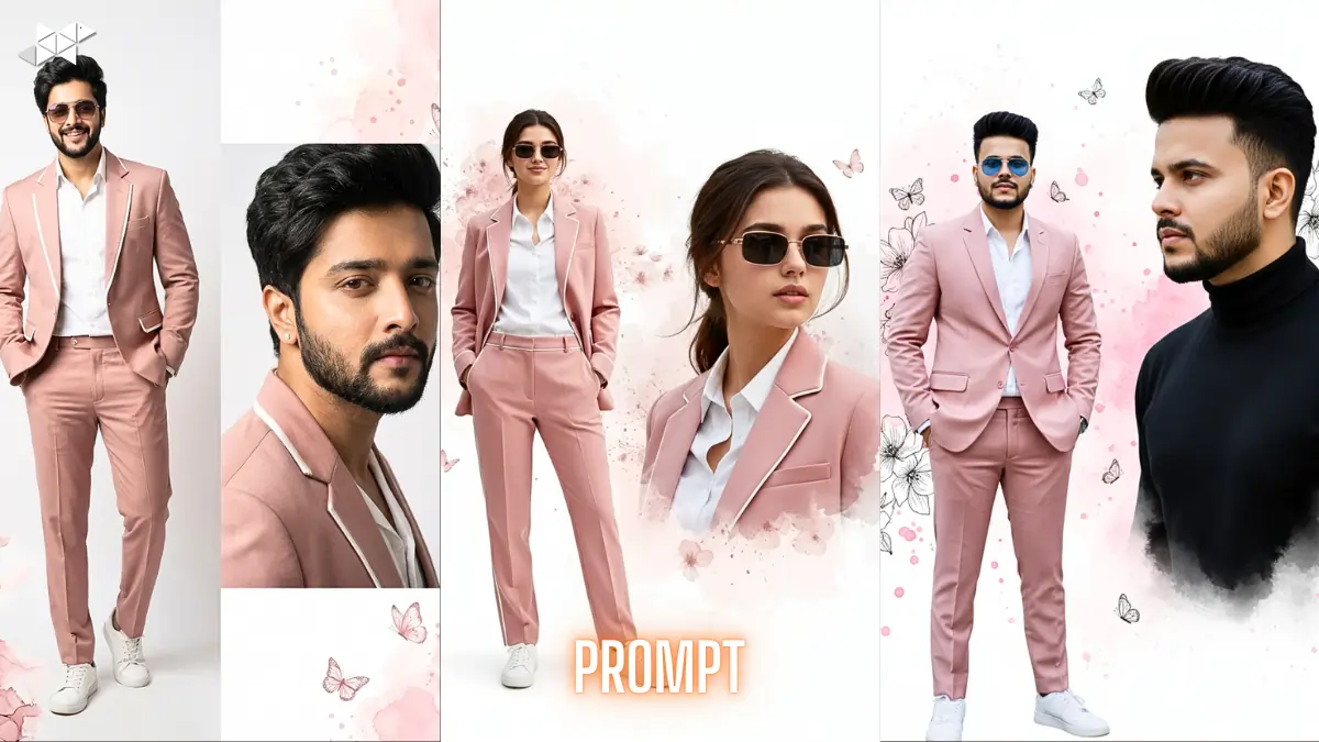 High-End Fashion AI Prompt with Two Powerful Poses