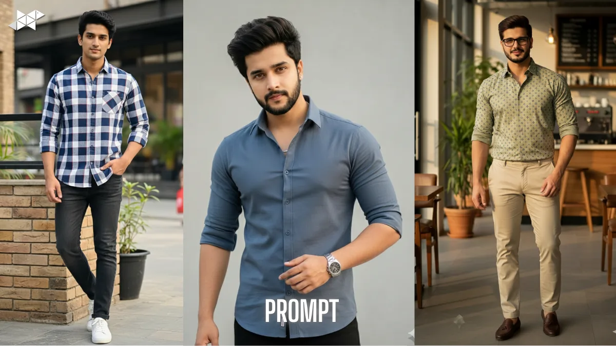 AI Photo Maker: 6 Casual Shirts for Men with Fit Body