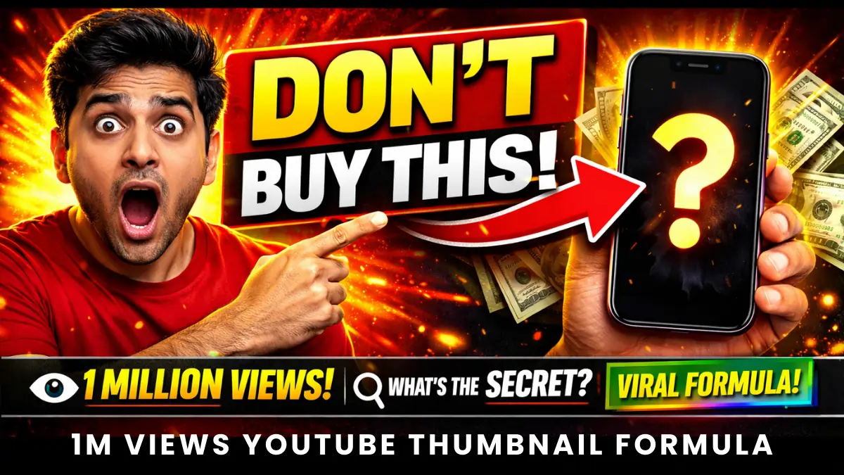1M Views YouTube Thumbnail Formula Step-By-Step Guide