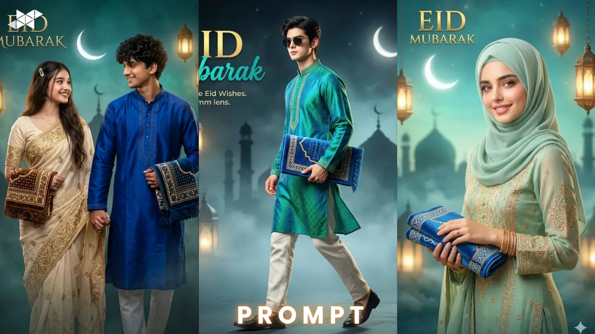 Powerful Eid Mubarak Portrait Prompt (12K Cinematic)