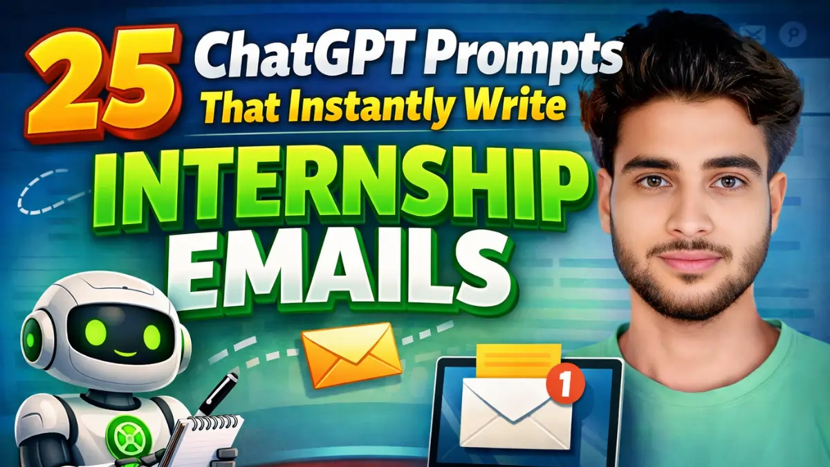 25 ChatGPT Prompts That Instantly Write Internship Emails 2026
