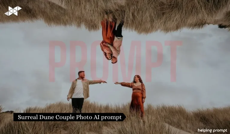 Surreal Dune Couple Photo AI prompt