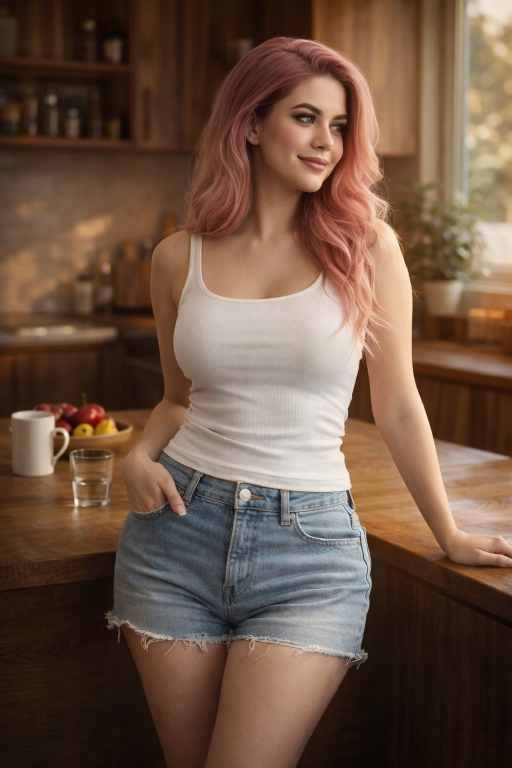 Pink Hair Girl AI Prompt