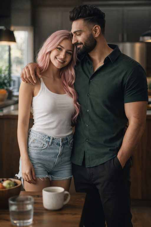 Pink Hair Girl AI Prompt