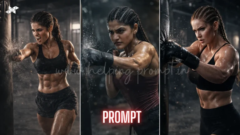 cinematic athletic woman AI prompt