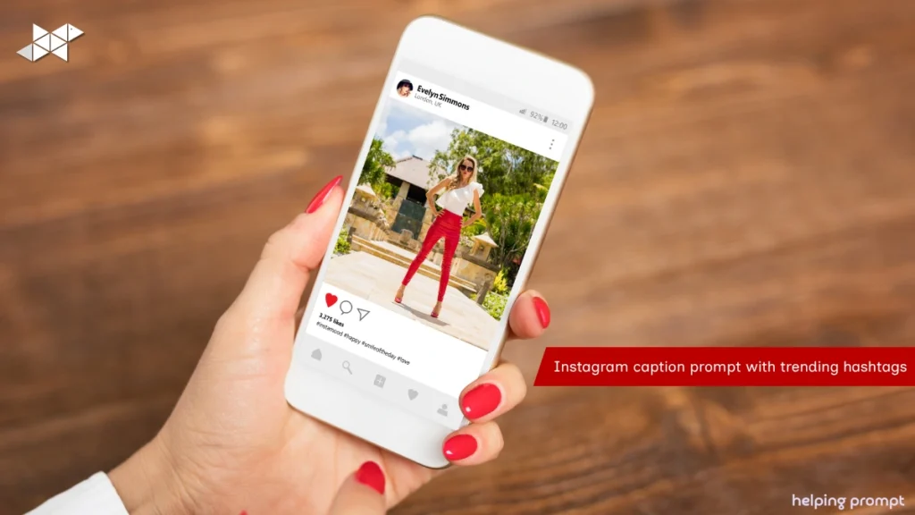 Instagram Caption Prompt with Trending Hashtags