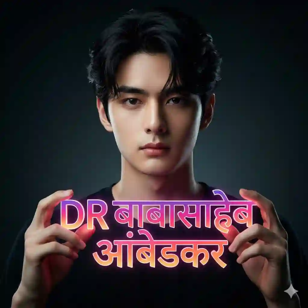 Baba saheb name text Cinematic AI Portrait Prompt