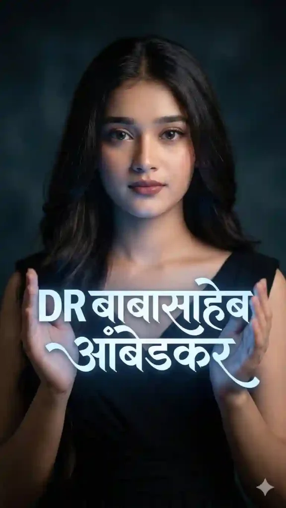 Baba saheb name text Cinematic AI Portrait Prompt