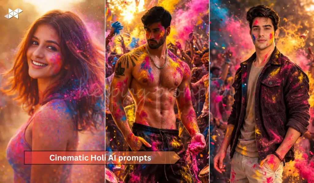 Cinematic Holi AI prompts
