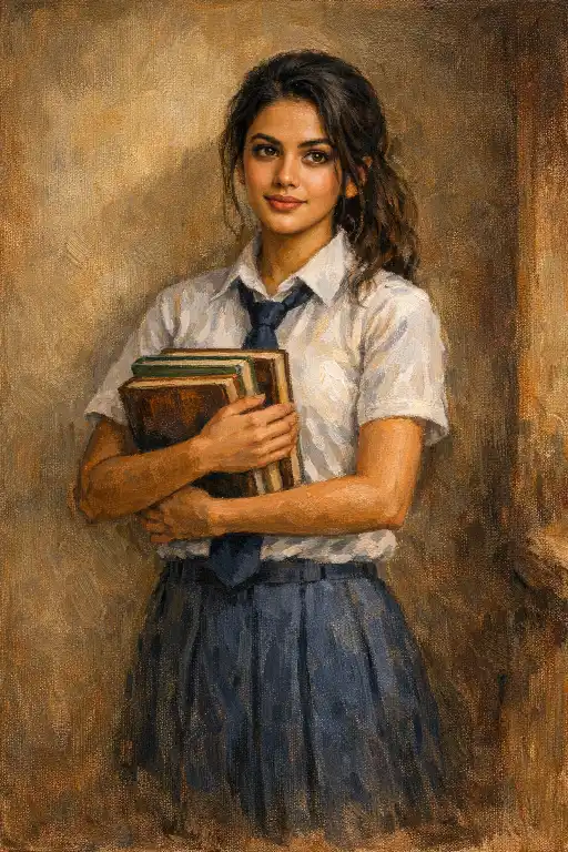 AI oil painting portrait prompt