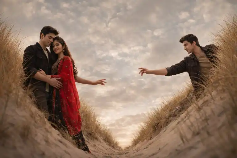 AI couple photo prompt with face match