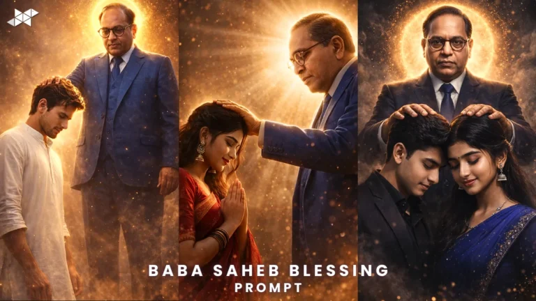 BR Ambedkar Blessing Portrait Art