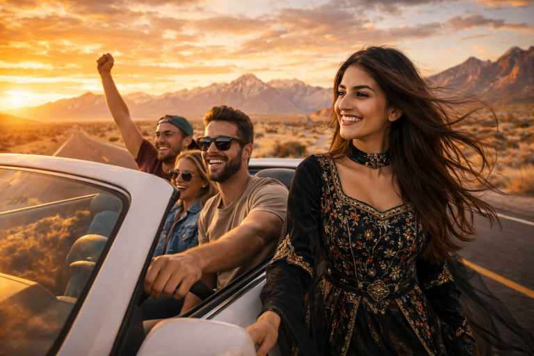 Epic American Road Trip AI Prompt