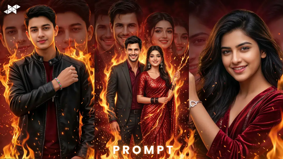 Epic Fire Portrait AI Prompt for Cinematic Art