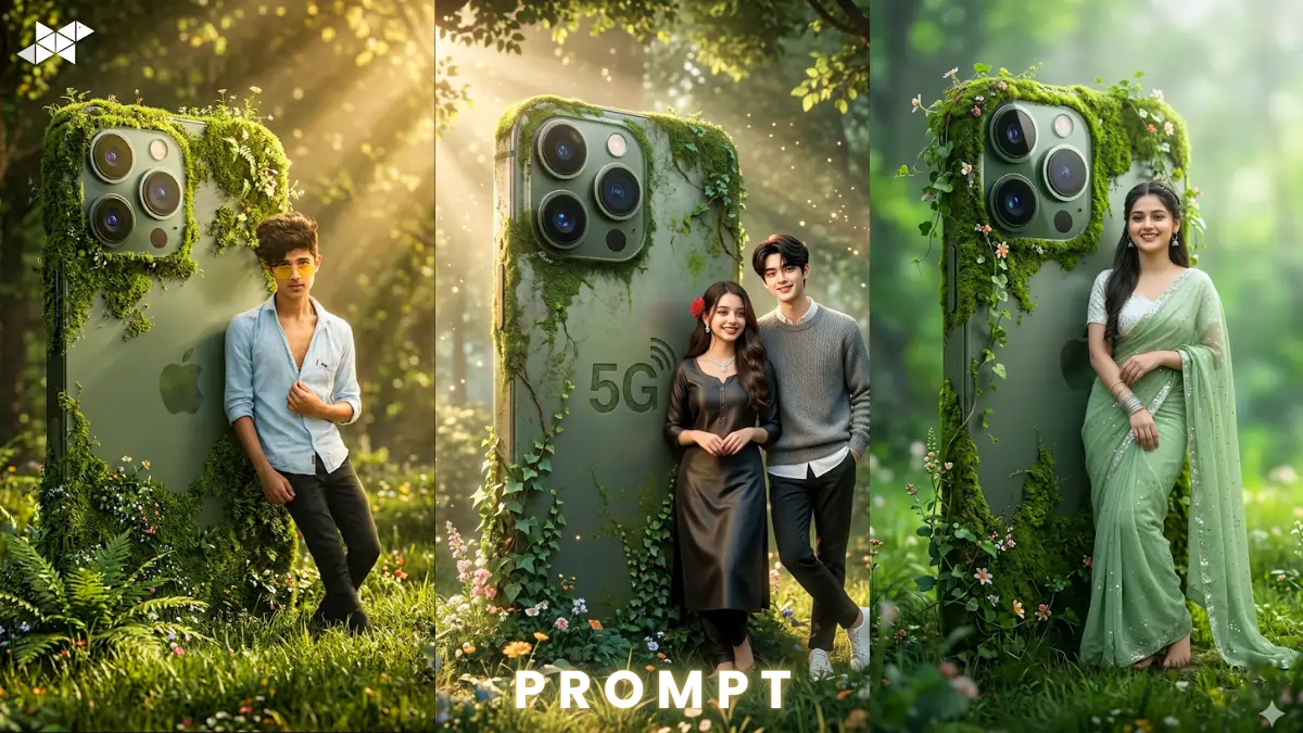 Viral Fantasy iPhone Forest Scene AI Prompt (Luxury)