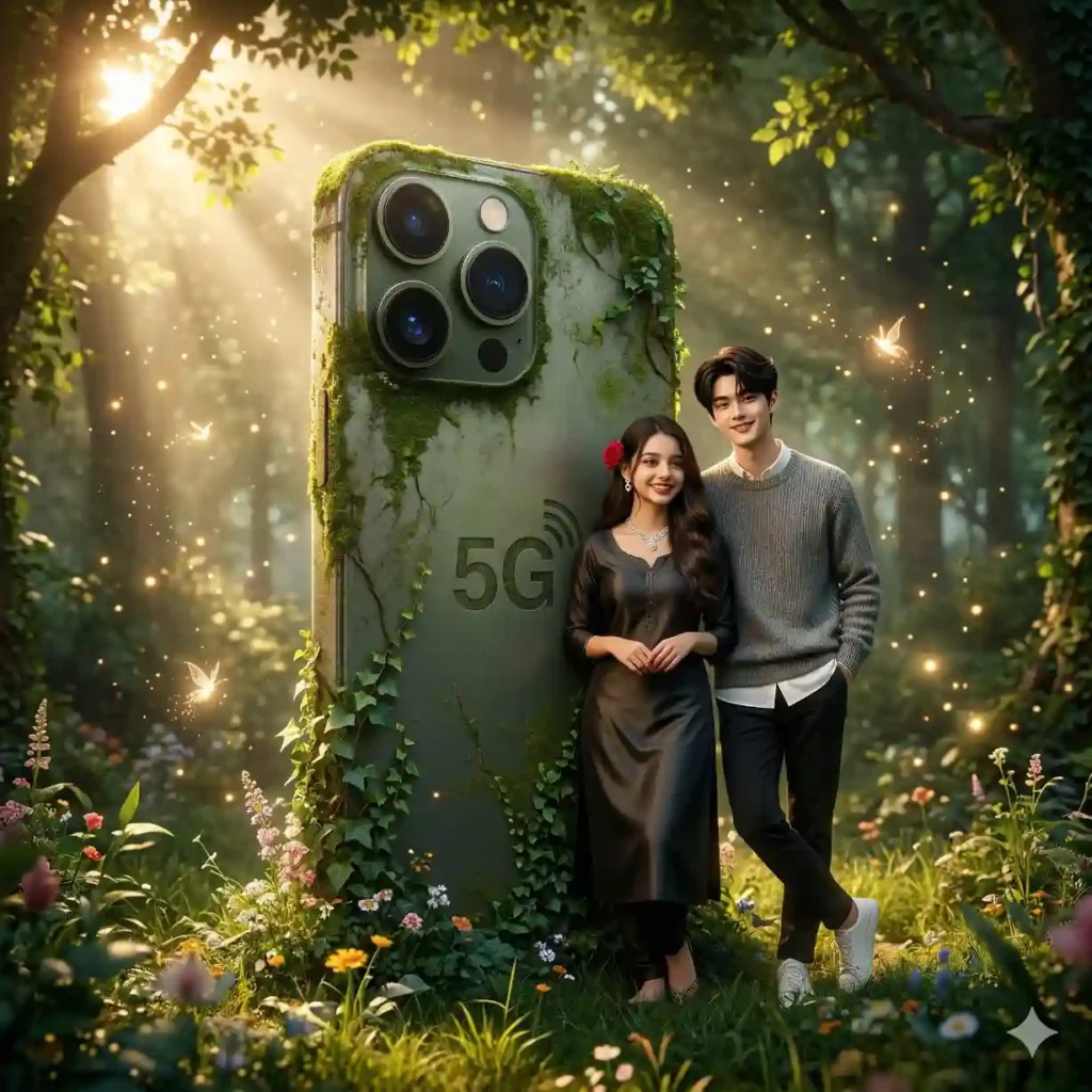 Fantasy iPhone Forest Scene AI Prompt (Luxury)