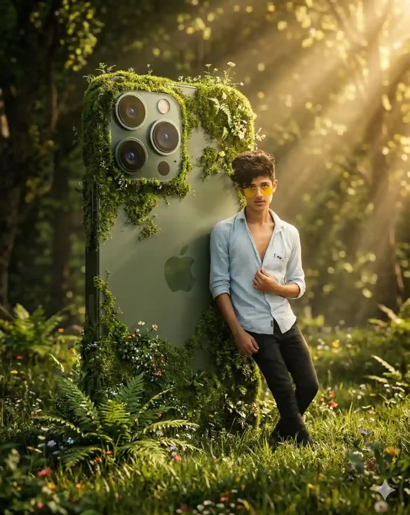 Fantasy iPhone Forest Scene AI Prompt (Luxury)