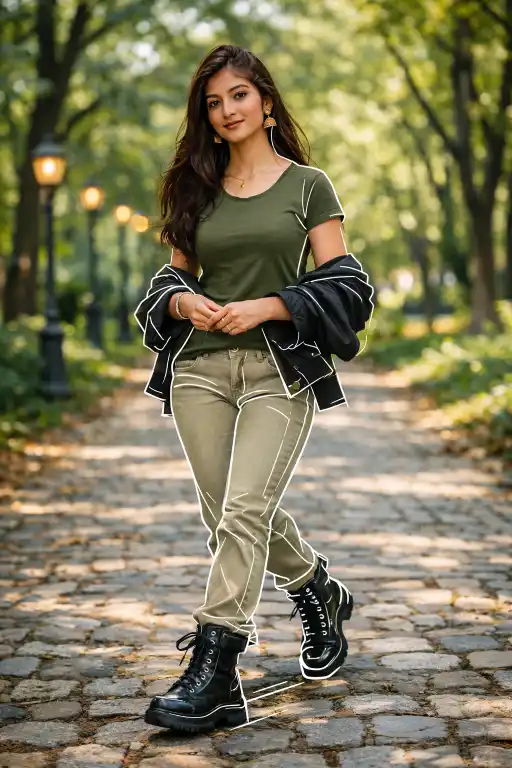 AI fashion sketch portrait prompt