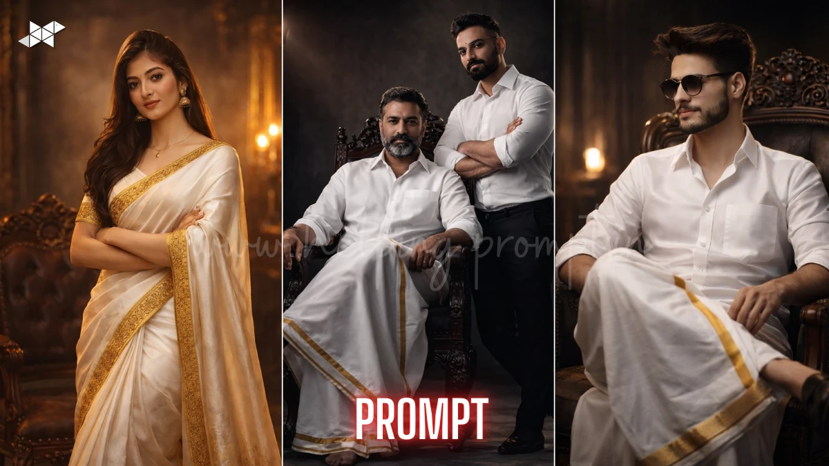 Powerful Father Son Portrait AI Prompt (8K Studio Style)