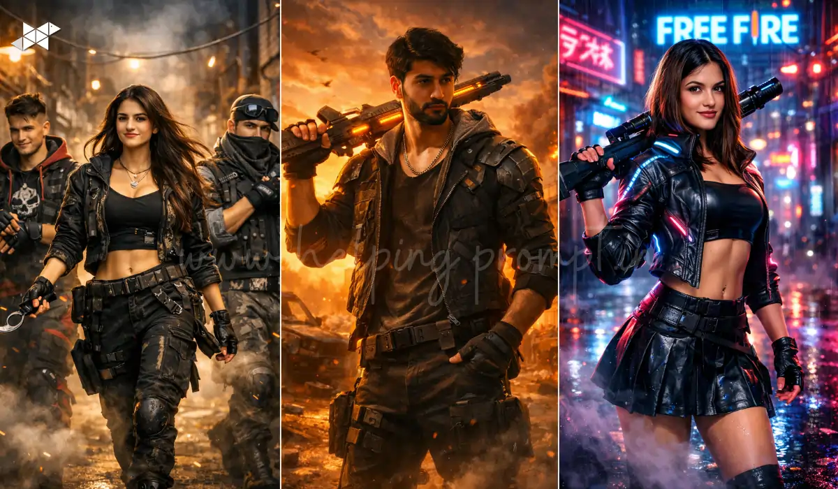 New ChatGPT Free Fire AI Photo Editing Prompts That Turn Ordinary Photos Into Gaming Posters