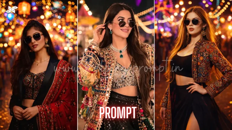Navratri Fire Dance AI Prompt