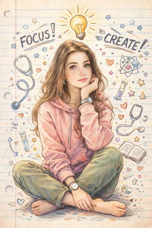 notebook doodle AI prompt