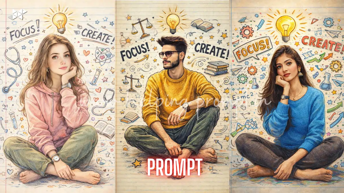 Notebook Doodle AI Prompt for Creative Character Art