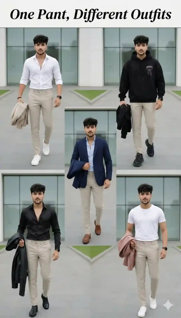 One Pant Different Outfits Poster 