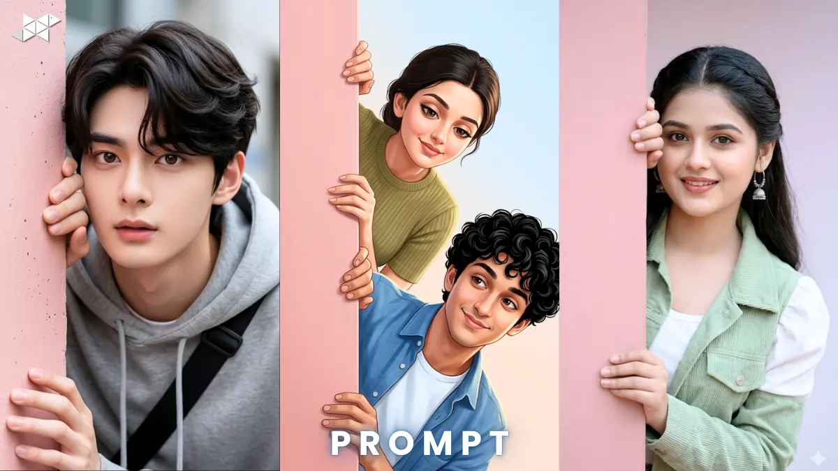 Pastel Couple Illustration Prompt 2026