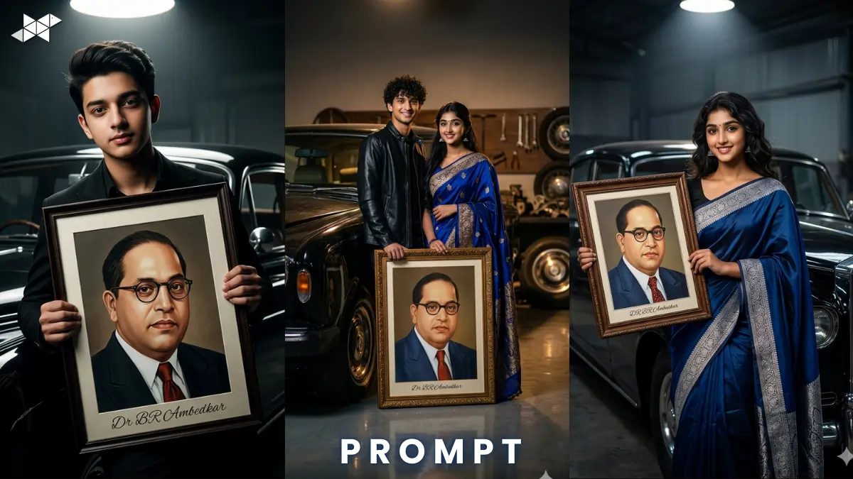 Powerful Ultra-Realistic with Baba Saheb Photo Portrait Prompt