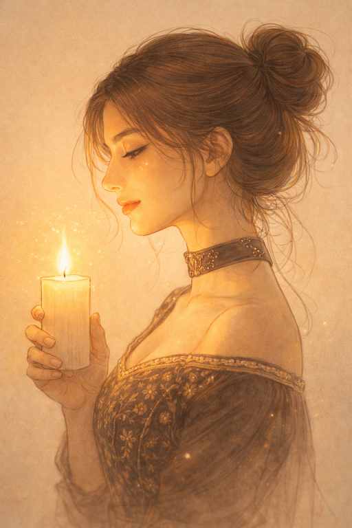 AI Prompt for Candlelight Art