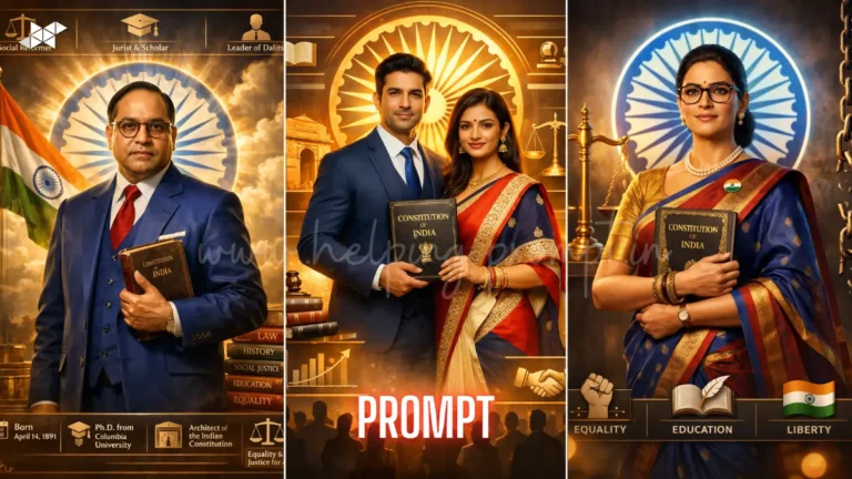 Ambedkar 3D AI prompt
