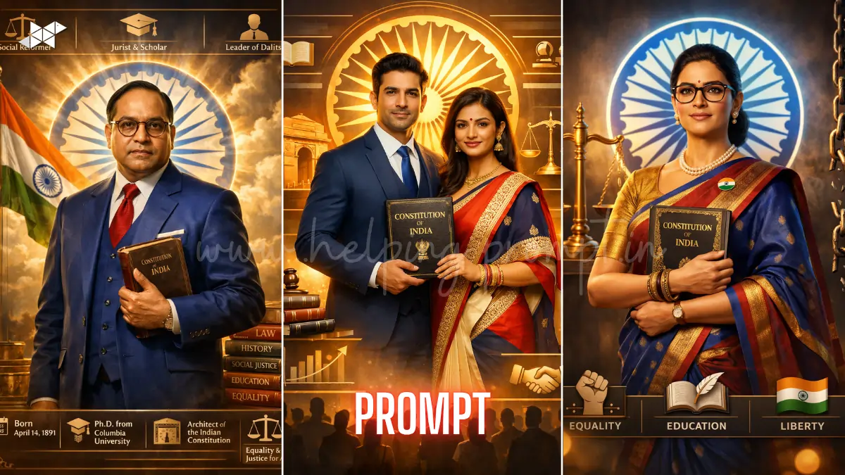 Ambedkar 3D AI prompt