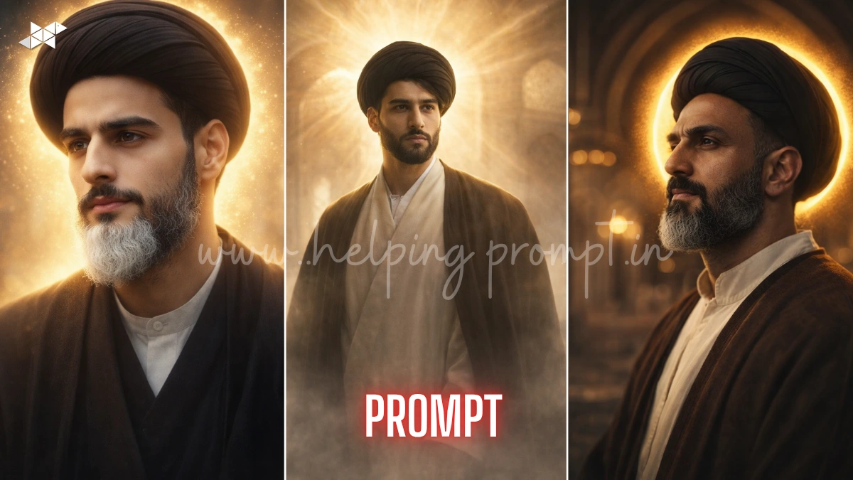 Powerful Ayatollah Khomeini Aura Look AI Prompt (Ultra-Realistic)