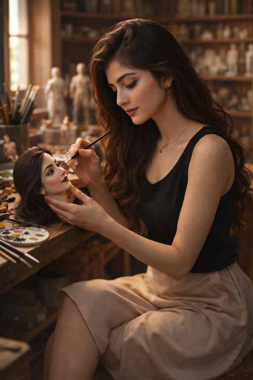 Cinematic Doll Sculptor AI Prompt