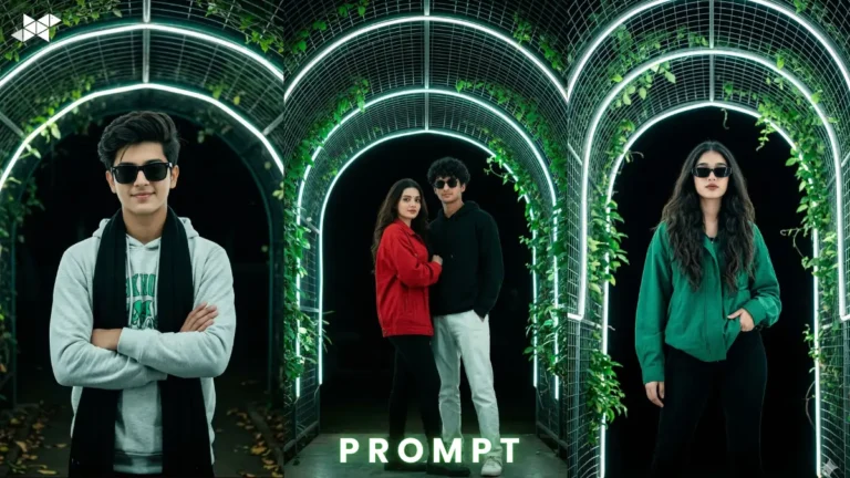 Powerful Cinematic LED Archway Portrait Prompt 2026