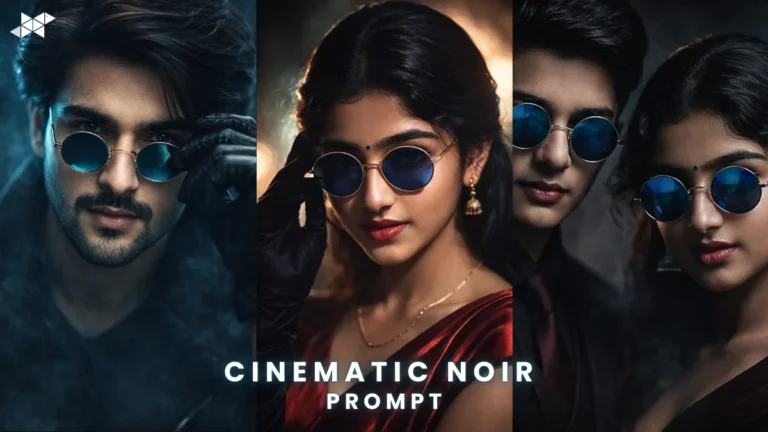 Powerful Cinematic Noir Portrait AI Prompt 2026