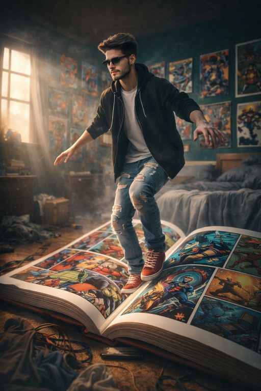 Comic Book Character AI Prompt