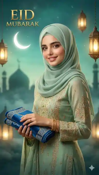 Powerful Eid Mubarak Portrait Prompt