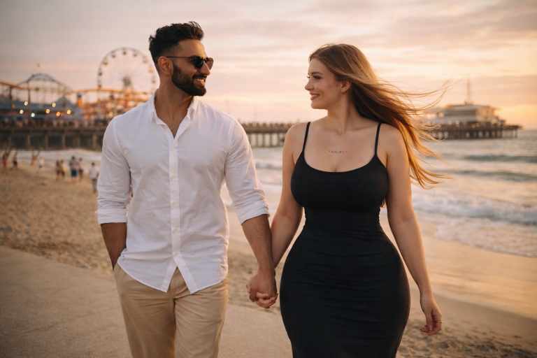 Santa Monica AI Prompt for Selfies